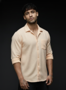 Premium Peach Button-Down Shirt