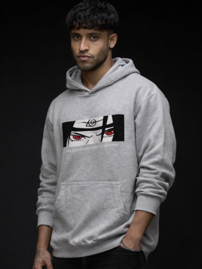 Grey Itachi Uchiha Anime Hoodie