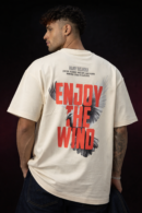 Cream Puff Printed Oversized T-Shirt