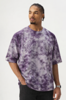 Purple Tie Dye Oversized T-Shirt – New York Print