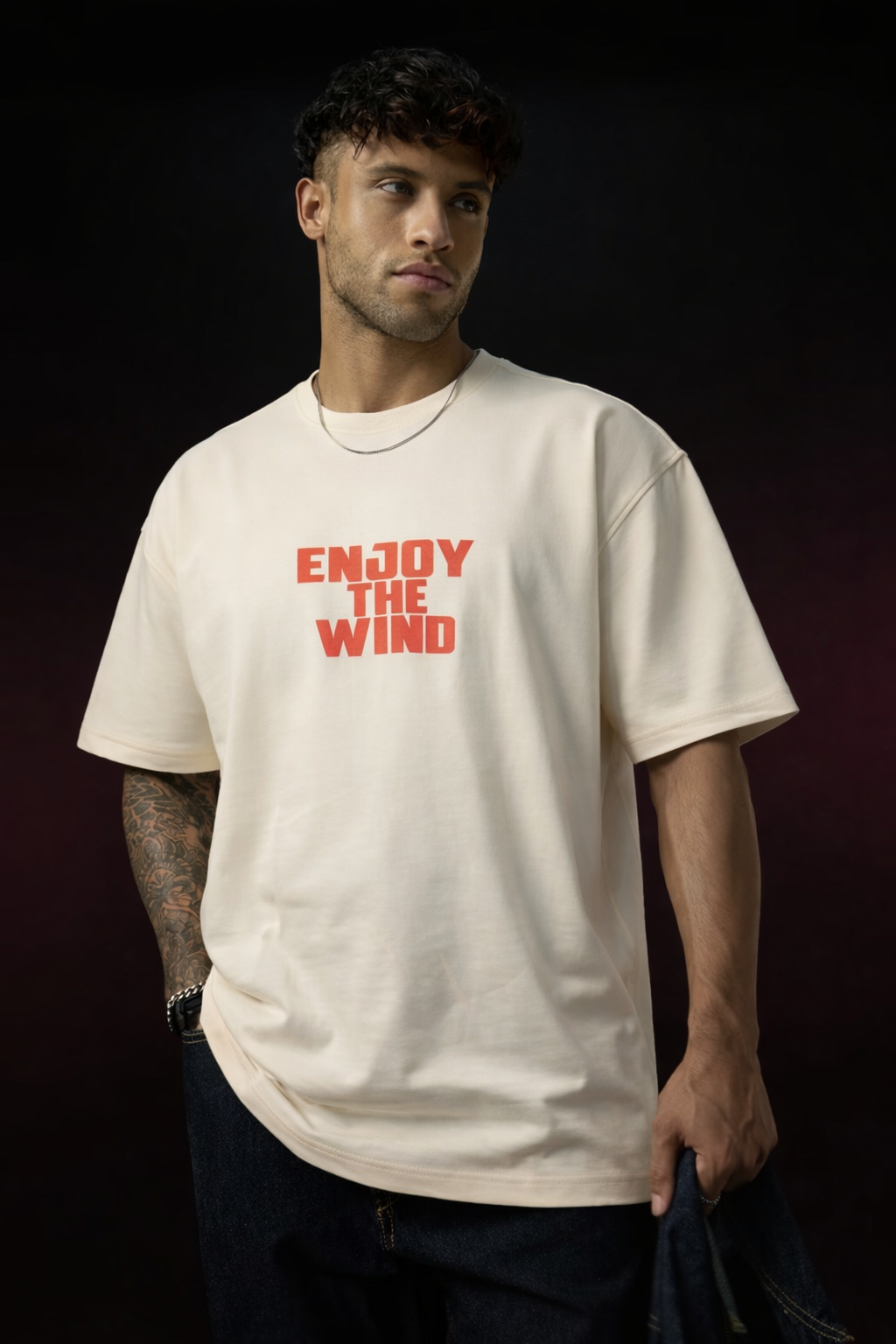 Cream Puff Printed Oversized T-Shirt - Image 2